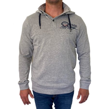 Hoodie Waldemar von Vinson Camp in Grey Melange