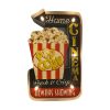 Retro Schild POPCORN mit Licht