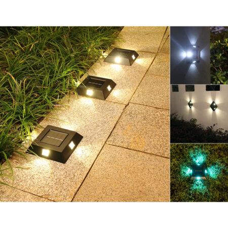 LED Solarzellenlampe - Dekoration Garten / Wandlampe, 4 Stk.