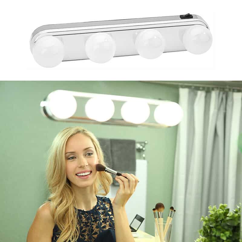 Hollywood LED Make-up-Lampe mit Saugnapf für Spiegel