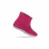 Wollstiefel (100% reine Wolle) - Modell Pink mit Ledersohle